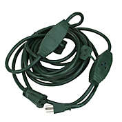 Stanley 25&#39; Stanley 3-Outlet Green Heavy Duty Outdoor Grounded Landscaping Projector Cord