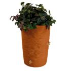 Alternate image 0 for Good Ideas Planter Barrel Impressions 50 Gallon Palm Rain Saver - Terra Cotta