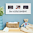 Alternate image 2 for Juvale Baby Sonogram Picture Frame for 3 Ultrasound Photos, Love at First Heartbeat (17 x 7.5 x 0.5 In, White)