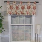 Alternate image 1 for RLF Home Ophelia Tab Style Premium Quality Modern Valance Set Rose 4" Tab 45W x 15L