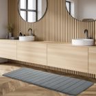 Alternate image 3 for PiccoCasa Memory Foam Bath Mat, Absorbent Runner Kitchen Rug, Soft and Comfortable Runner Floor Mat for Kitchen Bathroom Floors 16" x 47", Dark Grey