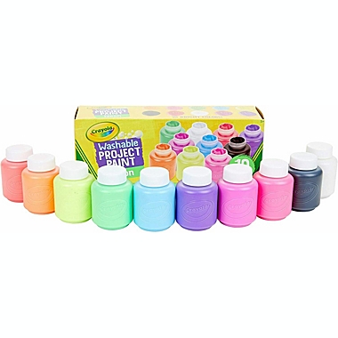 Crayola Washable Kids Paint, 10 Neon Paint Colors, 2oz Bottles. View a larger version of this product image.