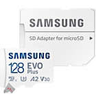 Alternate image 1 for Samsung EVO Plus MicroSD 128GB, 130MBs Memory Card with Adapter - 2 Pack