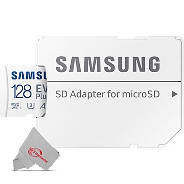 Samsung EVO Plus MicroSD 128GB, 130MBs Memory Card with Adapter - 2 Pack. View a larger version of this product image.
