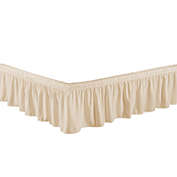 Legacy Decor Bed Skirt Dust Ruffle 100% Brushed Microfiber with 14" Drop Queen - King Size Beige