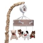 Alternate image 0 for Lambs & Ivy Bow Wow Beige Dogs/Puppies Musical Baby Crib Mobile Soother Toy