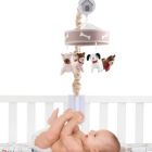 Alternate image 2 for Lambs & Ivy Bow Wow Beige Dogs/Puppies Musical Baby Crib Mobile Soother Toy
