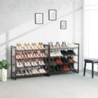 Alternate image 3 for SONGMICS Set of 2 Bronze Shoe Storage Rack