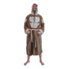 Alternate image 0 for Star Wars  The Mandalorian Bounty Hunter Hooded Bathrobe for Men And Women   Soft Plush Spa Robe for Shower   Lightweight Fleece Housecoat With Adjustable Belted Tie