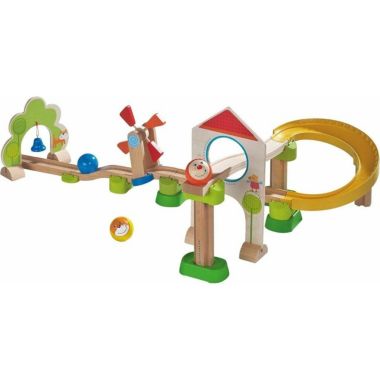HABA Kullerbu Windmill Playset - 25 Piece Ball Track Starter Set. View a larger version of this product image.