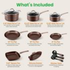 Alternate image 1 for NutriChef Nonstick Cooking Kitchen Cookware Pots and Pans, 14 Piece Set