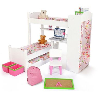 Playtime By Eimmie Bunk Bed with Trundle and Accessories. View a larger version of this product image.