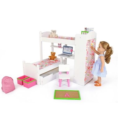 Playtime By Eimmie Bunk Bed with Trundle and Accessories. View a larger version of this product image.