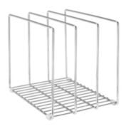 mDesign Metal Wire Pot/Pan Organizer Rack for Kitchen