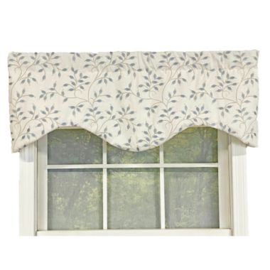 RLF Home Page Turner Cornice Valance Topaz Blue. 3" Rod pocket 50"W x 17"L. View a larger version of this product image.
