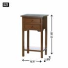 Alternate image 2 for Accent Plus Natural Wooden Side Table