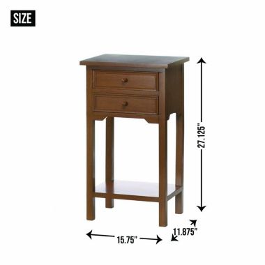 Accent Plus Natural Wooden Side Table. View a larger version of this product image.