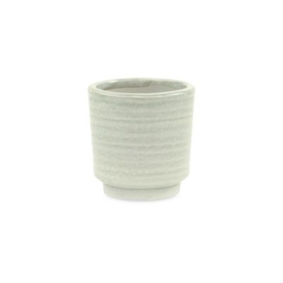 Cheungs Decorative Celadon green rippled ceramic planter