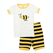 Leveret Kids Two Piece Cotton Short Pajamas Bumble Bee