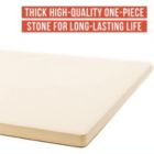 Alternate image 1 for Chef Pomodoro Pizza Stone, 15" x 12", Rectangular Natural Stone for Baking Ovens and Grills, Pizza Bread Baking