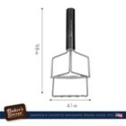 Alternate image 1 for Baker's Secret Potato Masher, Ricer, Stainless Steel Heat-resistant, Kitchen Essentials, Black
