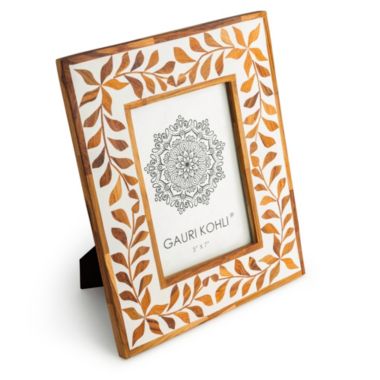 GAURI KOHLI Jodhpur Wood Inlay Picture Frame, 5"x7". View a larger version of this product image.