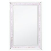 Camden Isle Mosaic 24 in. x 36 in. Casual Rectangle Mosaic Accent Mirror