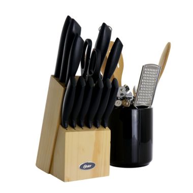 Gibson Home Westminster 23 Piece Carbon Stainless Steel Cutlery Set in Black with Kitchen Tools. View a larger version of this product image.