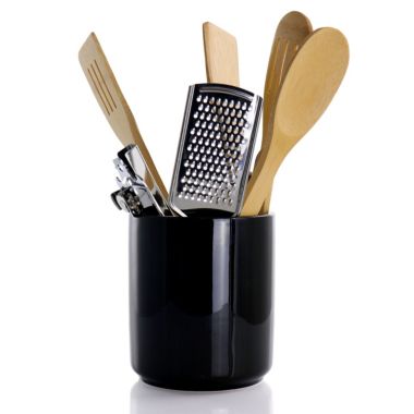 Gibson Home Westminster 23 Piece Carbon Stainless Steel Cutlery Set in Black with Kitchen Tools. View a larger version of this product image.