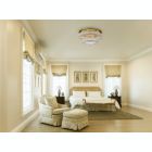 Alternate image 1 for Elegant Lighting Monroe LED light gold Flush Mount Clear Royal Cut Crystal