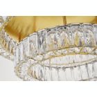 Alternate image 3 for Elegant Lighting Monroe LED light gold Flush Mount Clear Royal Cut Crystal