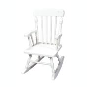 Gift Mark Home Kids Children Resting Spindle Rocking Chair White