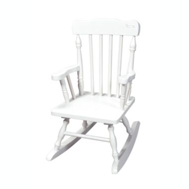 Gift Mark Home Kids Children Resting Spindle Rocking Chair White. View a larger version of this product image.
