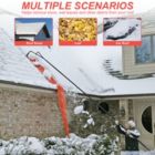 Alternate image 2 for FIXM 14 Feet Snow Roof Rake Remove Tool with 19 cinches Milling Cutter and 3 Inches Wheels