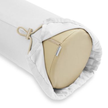 Saloniture Microfiber Cylinder Pillow Case Cover for Massage Table Bolsters - 30 x 9 Inch with Drawstring Closure. View a larger version of this product image.