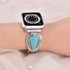 Alternate image 3 for Worryfree Gadgets Leather & Metal Band for Apple Watch 38/40/41mm, 42/44/45mm iWatch Band Series 8 7 6 SE 5 4 3 2 1  - 42/44/45mm - Genuine Leather #1