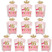 Big Dot of Happiness Sweet 16 - Table Decorations - 16th Birthday Party Fold and Flare Centerpieces - 10 Count