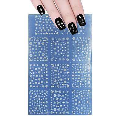 Wrapables Fingernail Tattoo Nail Art Water Nail Tattoos Water Transfer  Slide Tattoos Nail Decals, Snowflakes (11 Designs/Over 500 Nail Tattoos) |  Bed Bath & Beyond