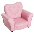 Alternate image 0 for Qaba Kids Sofa Toddler Tufted Upholstered Sofa Chair Princess Couch Furniture with Diamond Decoration for Preschool Child, Pink