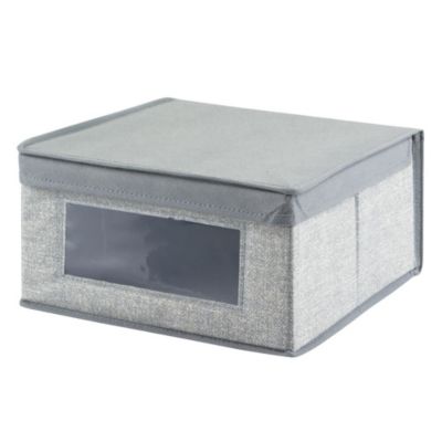 mDesign Fabric Closet Storage Organizer Box, Medium, 6 Pack