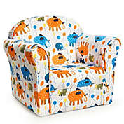 Slickblue Kids Elephant Upholstered Sofa with Armrest