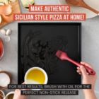 Alternate image 2 for Chef Pomodoro Sicilian Deep Dish Square Pizza Pan, 13.2 x 13.2 Inch, Non-stick Aluminum, Focaccia Crust, Dough Pre-Seasoned Bakeware Kitchenware