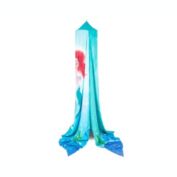 Disney The Little Mermaid Ariel Kids Bed Canopy Curtains for Ceiling, Hanging Mosquito Netting Cover for Reading Nook, Sleeping Tent   Playroom Accessories, Home Decor Room Essentials