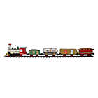 Alternate image 1 for Northlight 17-Piece Battery Operated Lighted and Animated Christmas Express Train Set with Sound