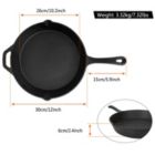 Alternate image 3 for Eggracks By Global Phoenix Pre-Seasoned Cast Iron Skillet Oven Safe Cookware Heat-Resistant