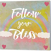 Great Art Now Follow Your Bliss by Tammy Kushnir 12-Inch x 12-Inch Canvas Wall Art