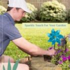 Alternate image 3 for BIRD BLINDER Repellent Pinwheels Sparkly Holographic Pin Wheel Spinners Scare