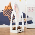 Alternate image 1 for HOMCOM Full Length Mirror for Children, Adjustable to be Viewed From Multiple Angles Dress-up and Make-up, White