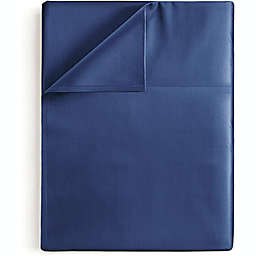 CGK Unlimited Single Cotton Flat Sheet/Top Sheet 400 Thread Count - Full - Navy Blue