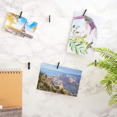 Juvale Mini Clothespins for Photos (1 Inch, Black, Wood, 100 Pack). View a larger version of this product image.